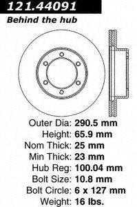 Centric Parts 121.44091 C-Tek Standard Brake Rotor