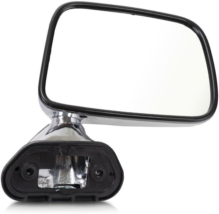 For Toyota Pickup 1989 90 91 92 93 94 1995 Door Mirror Driver Side | Manual | Chrome | Replacement For 87940-89141 | TO1320122
