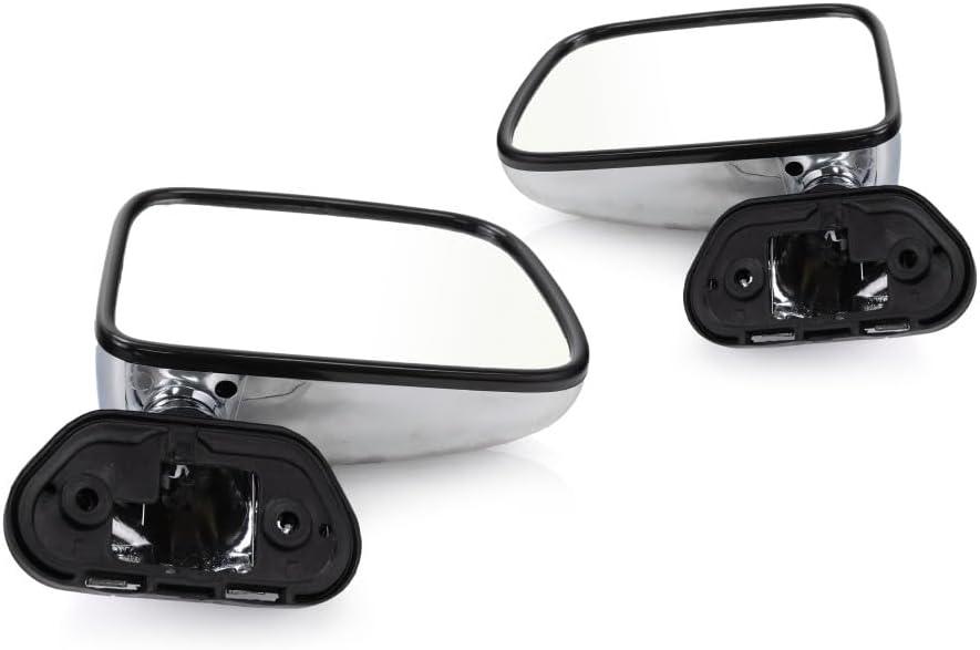 For Toyota Pickup 1989 90 91 92 93 94 1995 Door Mirror Driver Side | Manual | Chrome | Replacement For 87940-89141 | TO1320122