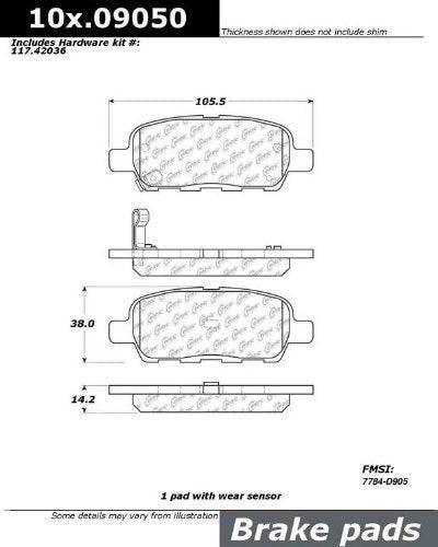 Centric (103.09050) Brake Pad, Ceramic