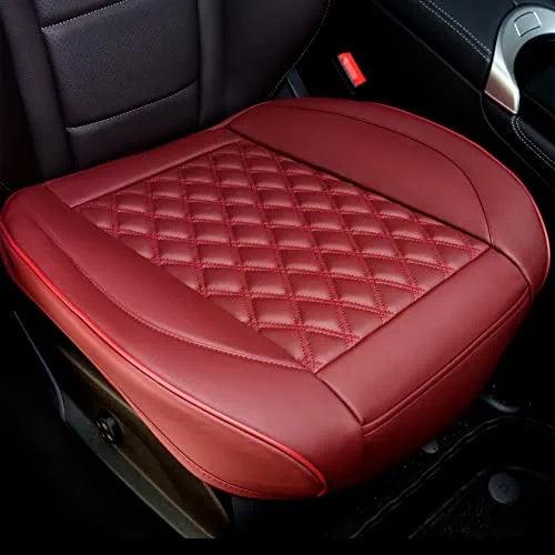 Cusaota 1 Piece Car Seat Covers Protectors for Front Seat Bottoms, Luxury PU Leather Car Interior Seat Cushion Pad Mat, Compatible with 90% Vehicles (Sedan SUV Truck Jeep ) (Gray-1Piece)