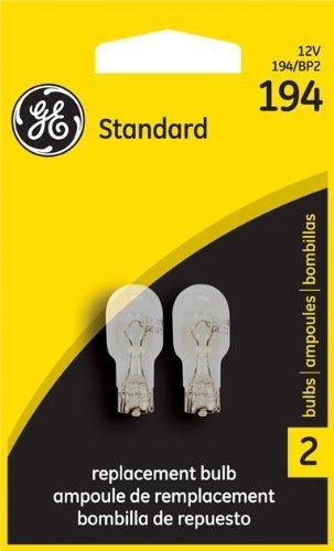 6 Pack GE Lighting 194/BP2 Automotive Instrument, License Light Miniature Bulb (12328) 2 Lamps per Blister