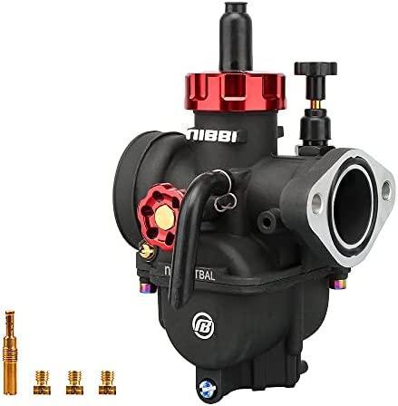 NIBBI Carburetor PE19mm,fit 100cc—125cc Motorcycle Engine with Carb Jets for YAMAHA KAWASAKI SUZUKI Apollo Dirt Bike Mini Bike SSR TTR KYMCO SYM TAOTAO CG125/CG150