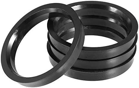 ACROPIX 70.1mm to 65.1mm Universal Car Hub Centric Rings Black - Pack of 4