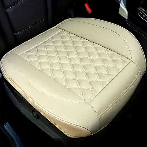 Cusaota 1 Piece Car Seat Covers Protectors for Front Seat Bottoms, Luxury PU Leather Car Interior Seat Cushion Pad Mat, Compatible with 90% Vehicles (Sedan SUV Truck Jeep ) (Gray-1Piece)