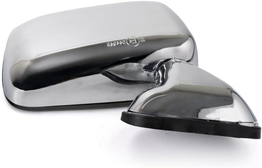 For Toyota Pickup 1989 90 91 92 93 94 1995 Door Mirror Driver Side | Manual | Chrome | Replacement For 87940-89141 | TO1320122