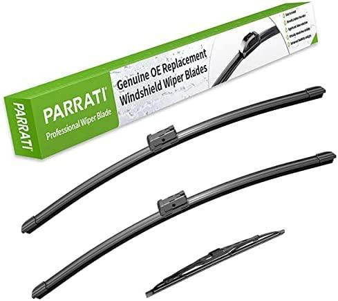 PARRATI® High Performance Premium All-Season Automotive Windshield Wipers with Rear Wiper Blades , Replacement for 2006-2011 Chevrolet HHR ,Easy to Install 18"+18"+11"(Set of 3)