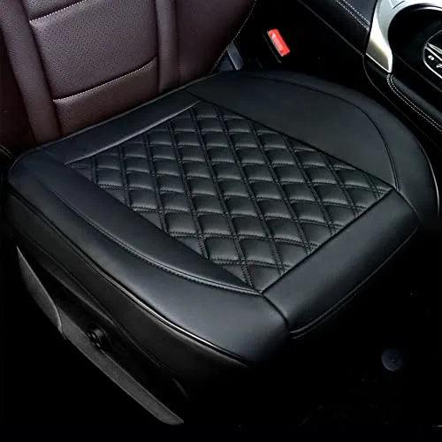 Cusaota 1 Piece Car Seat Covers Protectors for Front Seat Bottoms, Luxury PU Leather Car Interior Seat Cushion Pad Mat, Compatible with 90% Vehicles (Sedan SUV Truck Jeep ) (Gray-1Piece)
