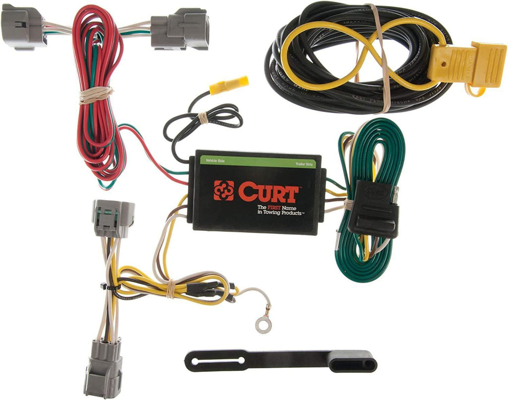 CURT 55349 Vehicle-Side Custom 4-Pin Trailer Wiring Harness, Fits Select Jeep Grand Cherokee , Black