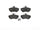 Front Disc Brake Pad Set for Passat, Corrado, 80 Quattro+More (P85011)