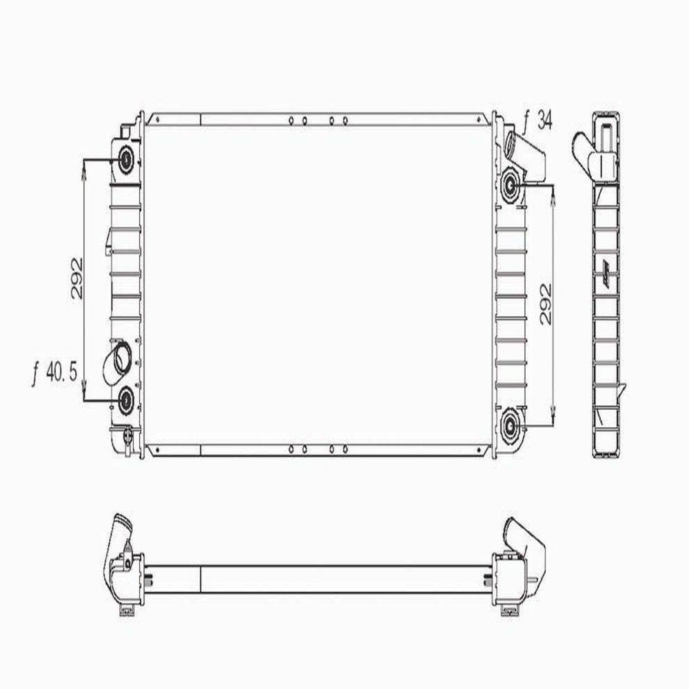 TYC 1482 Radiator Compatible with 1994-1999 Cadillac Deville