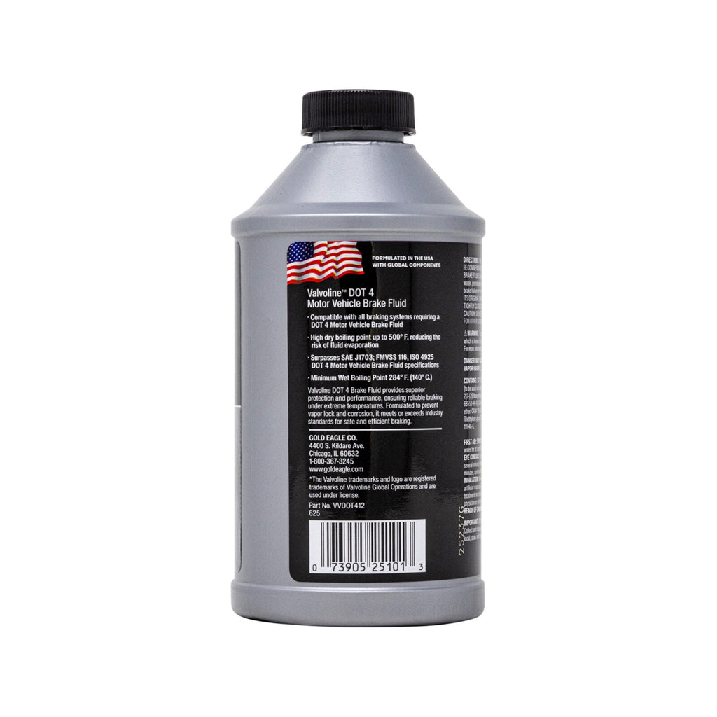 Valvoline DOT 4 Synthetic Brake Fluid 12 Fl oz Highest Boiling Point