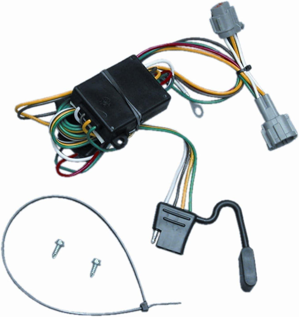 T-One® T-Connector Harness, 4-Way Flat, Compatible with Select Mercury Villager : Nissan Frontier, Quest,Black