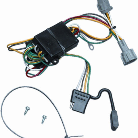 T-One® T-Connector Harness, 4-Way Flat, Compatible with Select Mercury Villager : Nissan Frontier, Quest,Black