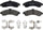 Gold 17D882CH Ceramic Front Disc Brake Pad Set