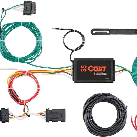 CURT 56308 Vehicle-Side Custom 4-Pin Trailer Wiring Harness, Fits Select Fiat 500X, Black
