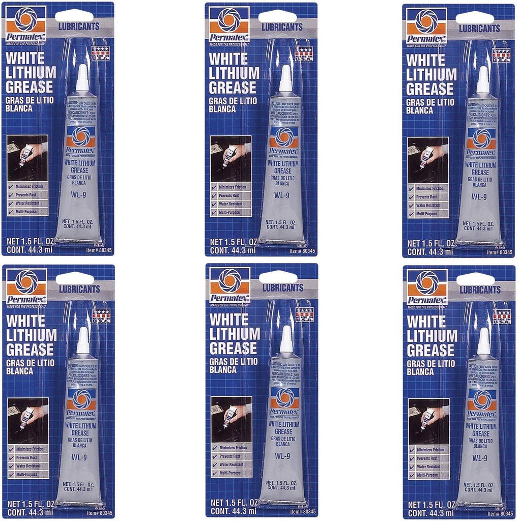 Permatex 80345 White Lithium Grease, 1.5 Oz.