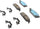 Professional 17D1194CHF2 Ceramic Rear Disc Brake Pad Kit