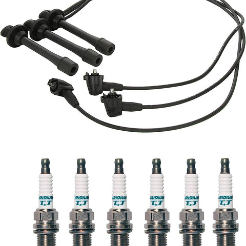 Denso Wire Set 5Mm & 6 Iridium TT Spark Plugs .040 Kit for Toyota 3.4L V6 VIN N