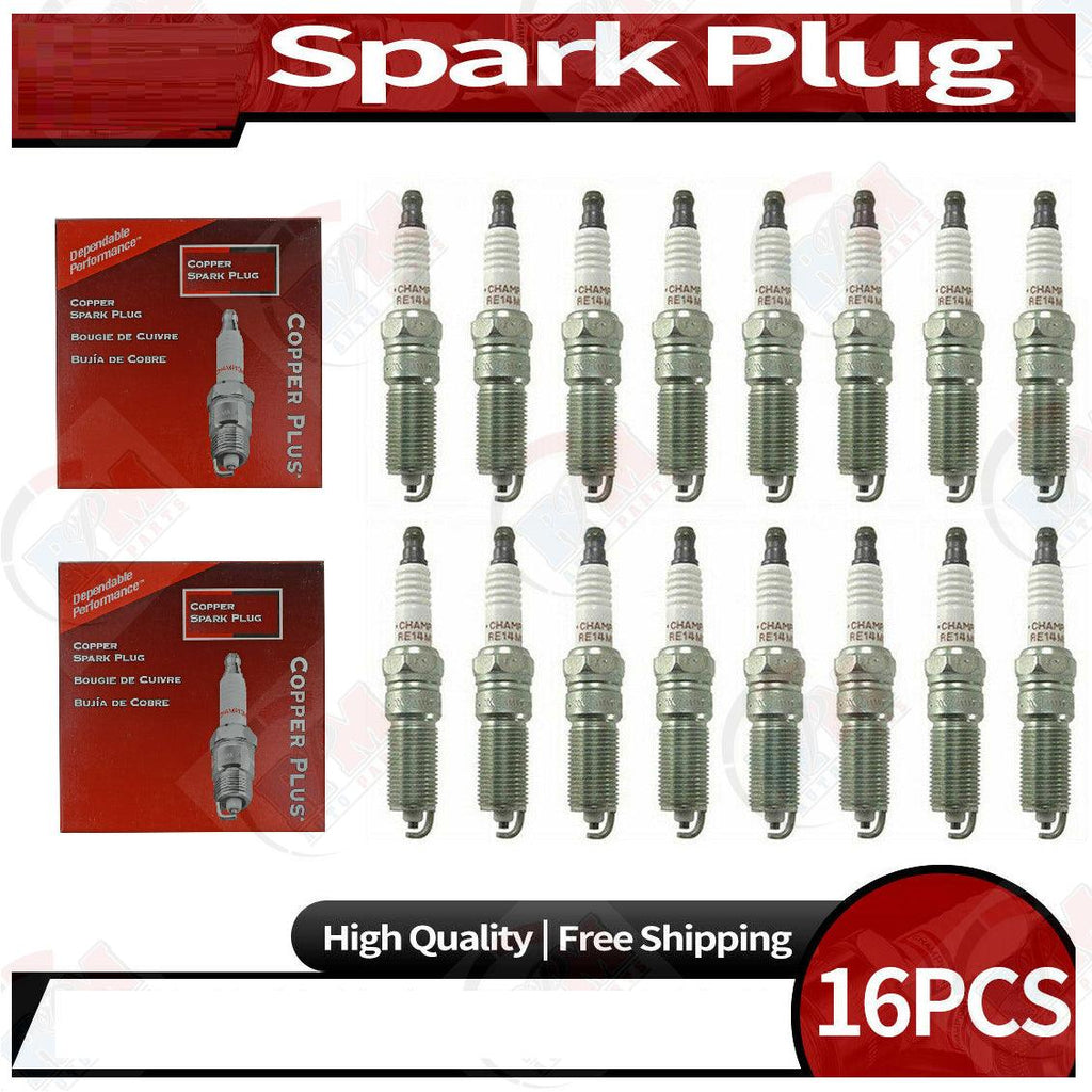 Spark Plugs 03-08 5.7L Hemi Chrysler Mopar Jeep RAM for Dodge SET of 16 RE14MCC4