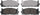 ADVICS AD1293 Ultra-Premium Front Disc Brake Pad Set