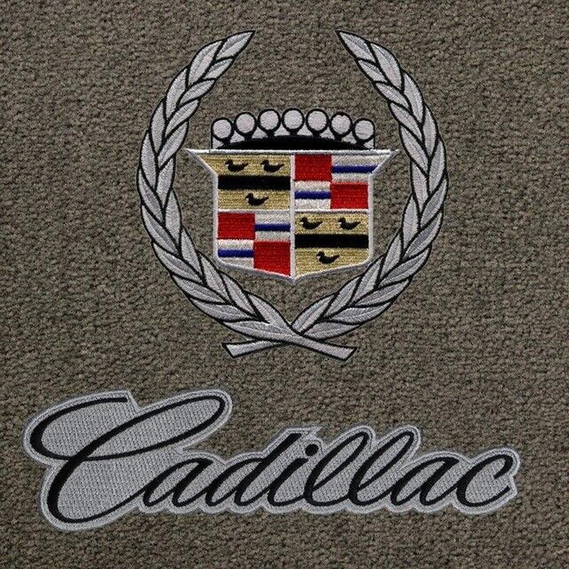 Lloyd Ultimat Front & Rear Mats for '74-76 Calais W/Cadillac Crest 2 Silver/Blac