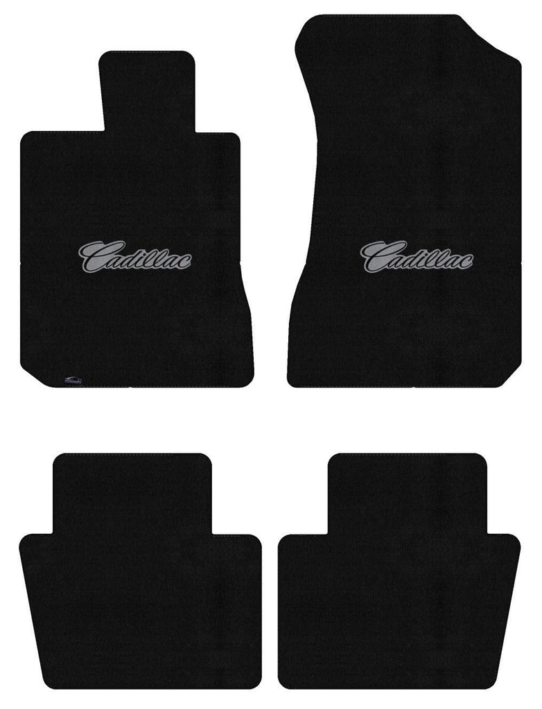 Lloyd Velourtex Front & Rear Mats for '74-76 Calais W/Black on Gray Cadillac