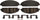 Gold 17D1791CH Ceramic Front Disc Brake Pad Set