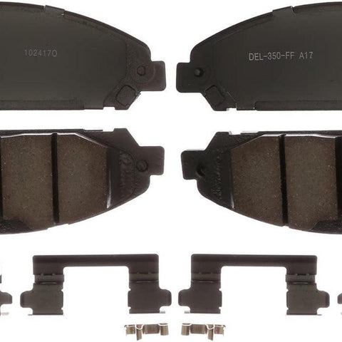 Gold 17D1791CH Ceramic Front Disc Brake Pad Set