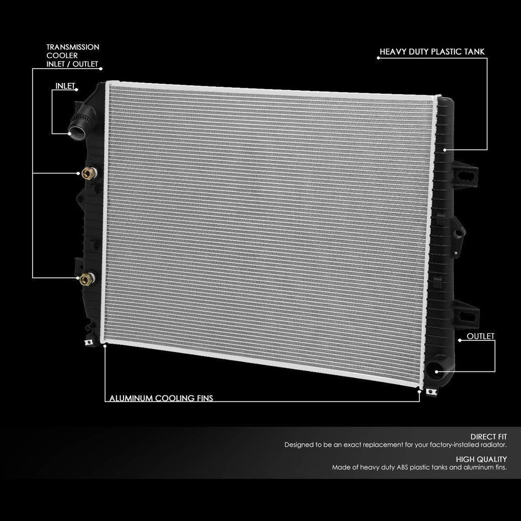 OEM-RA-13244 DPI 13244 Factory Style Aluminum Cooling Radiator Compatible with 11-16 Silverado/Sierra 2500 3500 AT