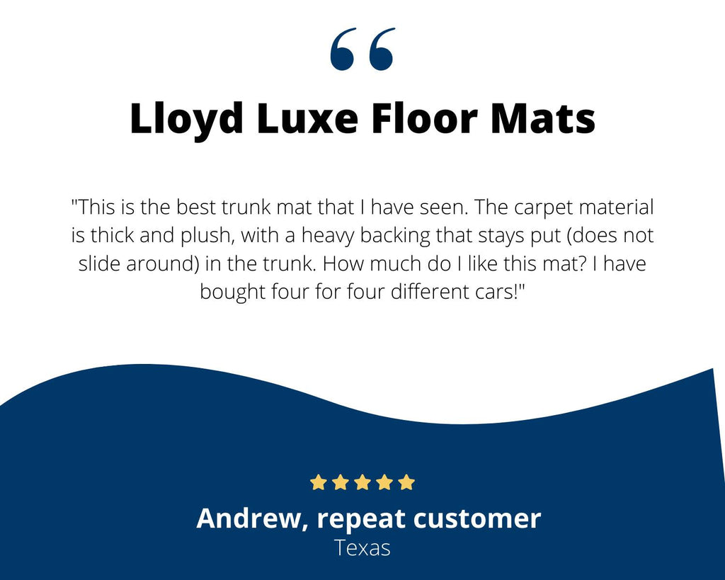 Lloyd Luxe Front & Rear Mats for '86-87 Honda Accord W/Silver on Black Honda H