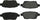 Centric C-Tek Ceramic Replacement Rear Disc Brake Pad Set for Select Nissan Model Years (103.09050)