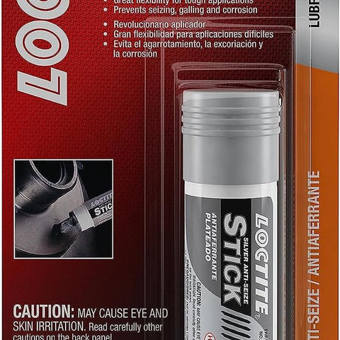 Loctite 504469 Silver-Grade Anti-Seize Stick for Automotive: Heavy-Duty, Temperature-Resistant, Lubricant Compound, Flexibility for Tough Applications | Silver, 20 Gram Stick