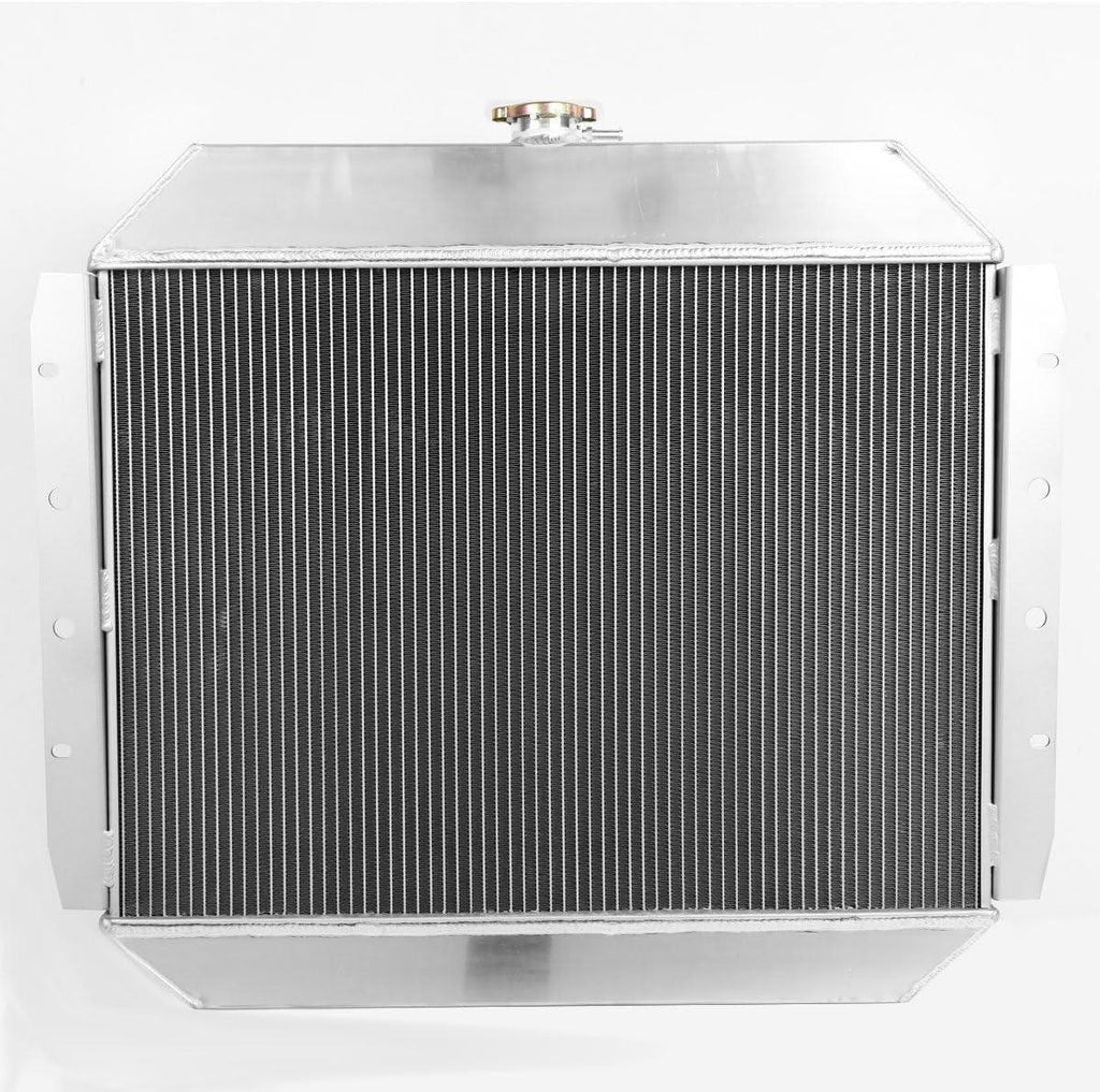 RA+FS-F10068-2 Dual Core 2-Row Radiator W/Fan Shroud Compatible with 1968-1979 F-100 F-150 F-250 Pickup / 1978-1979 Bronco