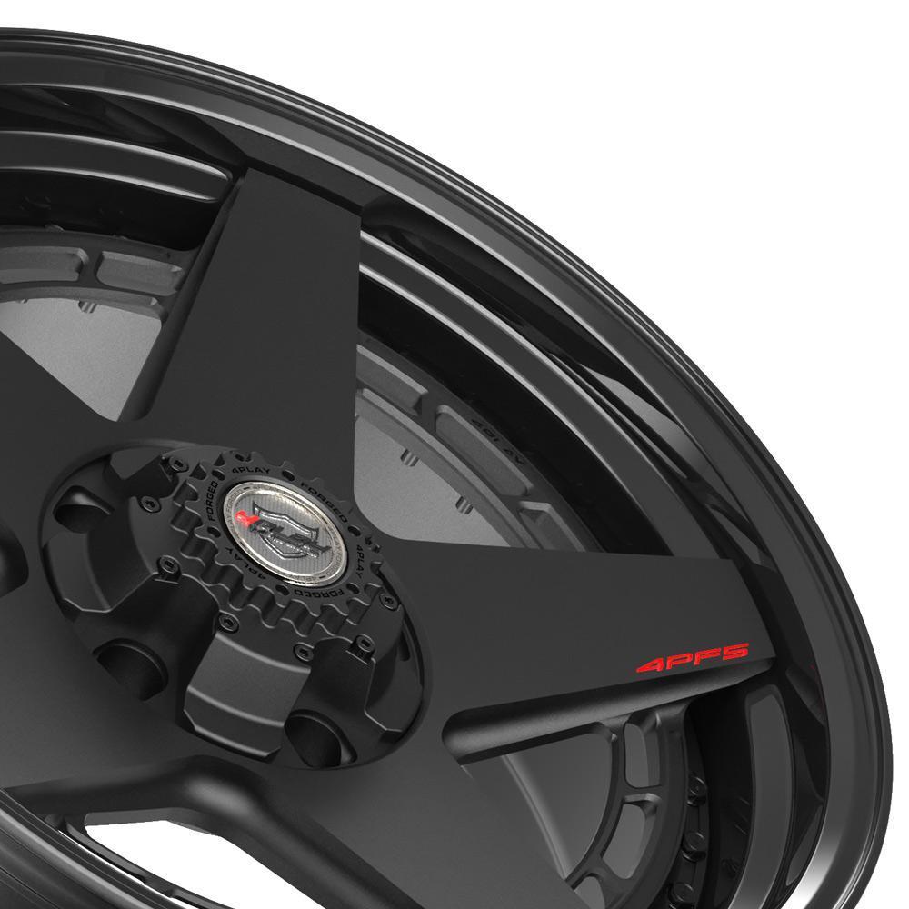 20x9 4PLAY Wheel for Ram-Dodge-Jeep-GM-Ford 4PF5 Gloss Black Barrel w/Matte Cent