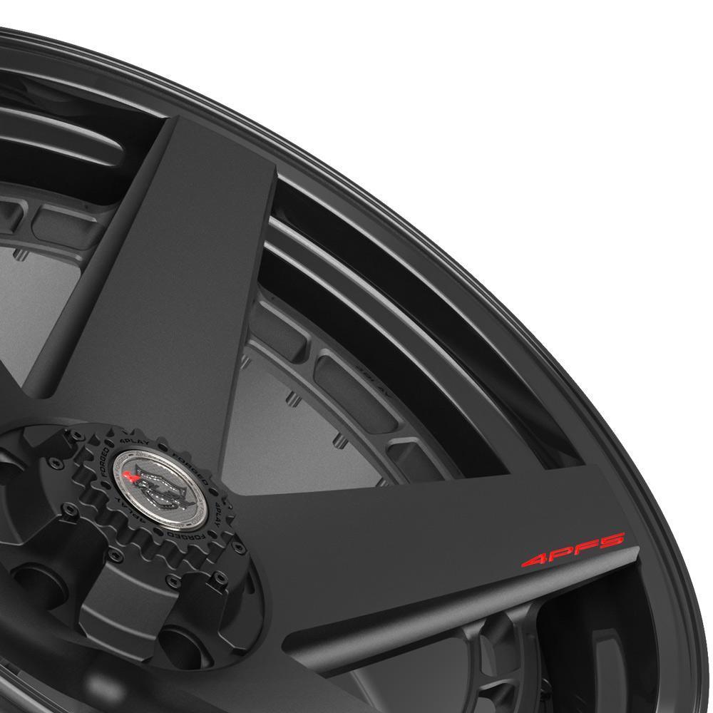 22x10 4PLAY Wheel for Toyota-Lexus 4PF5 Gloss Black Barrel w/Matte Center Rim