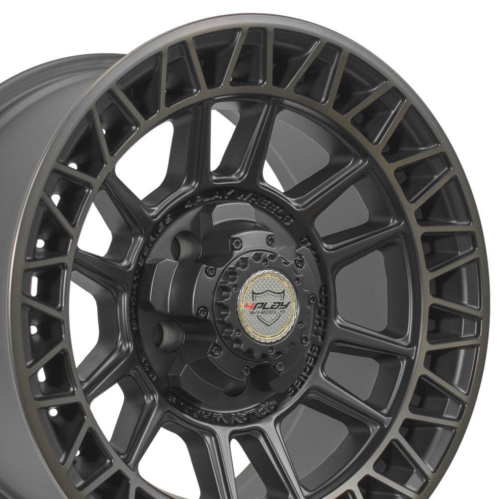 17x9 4PLAY Wheel for Dodge-RAM-Jeep 4PS12 Satin Mach'd w/Bronze Rim