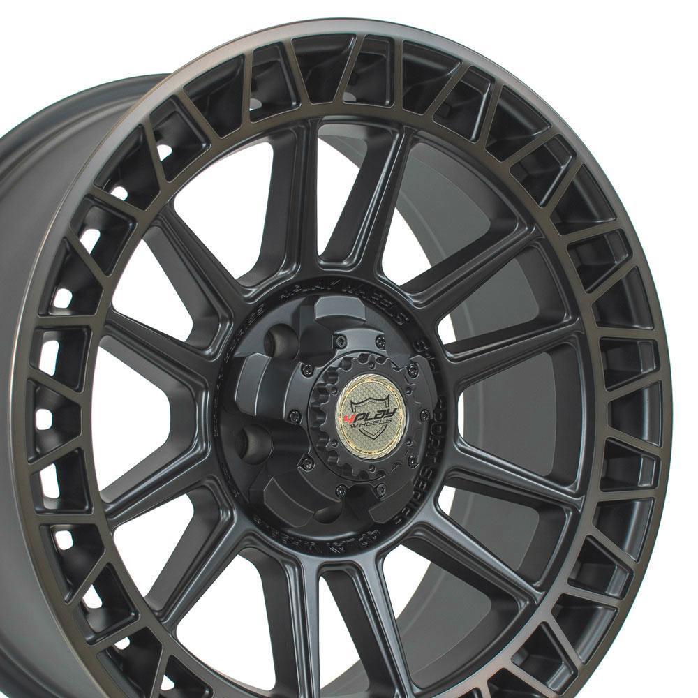 20x9 4PLAY Wheel for Dodge-RAM-Jeep 4PS12 Satin Mach'd w/Bronze Rim