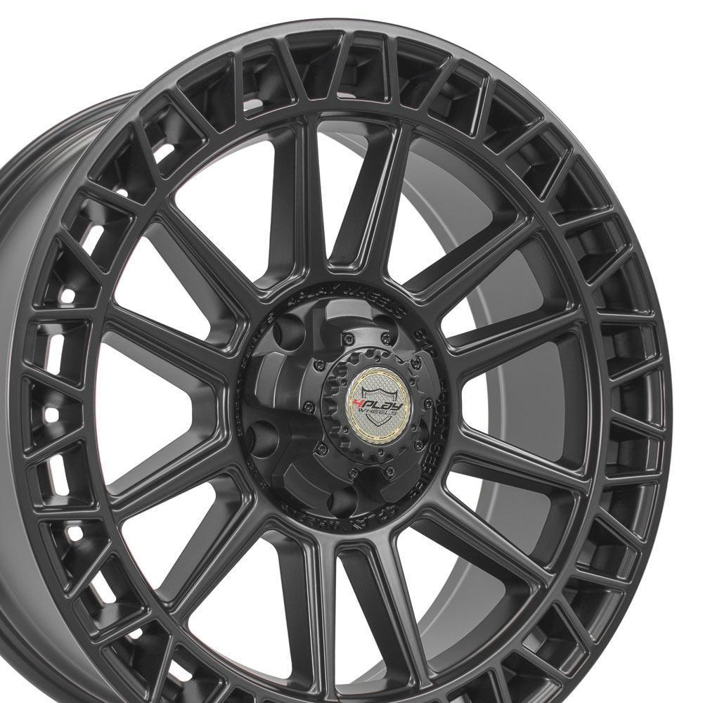 22x9 4PLAY Wheel for Dodge-RAM-Jeep 4PS12 Satin Black Rim