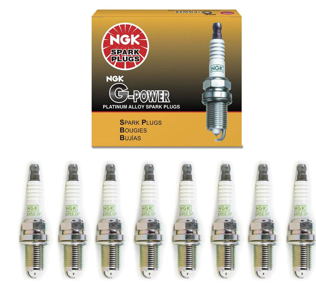 NGK G-Power Platinum Spark Plug Set 8PCS. 7090 BKR5EGP