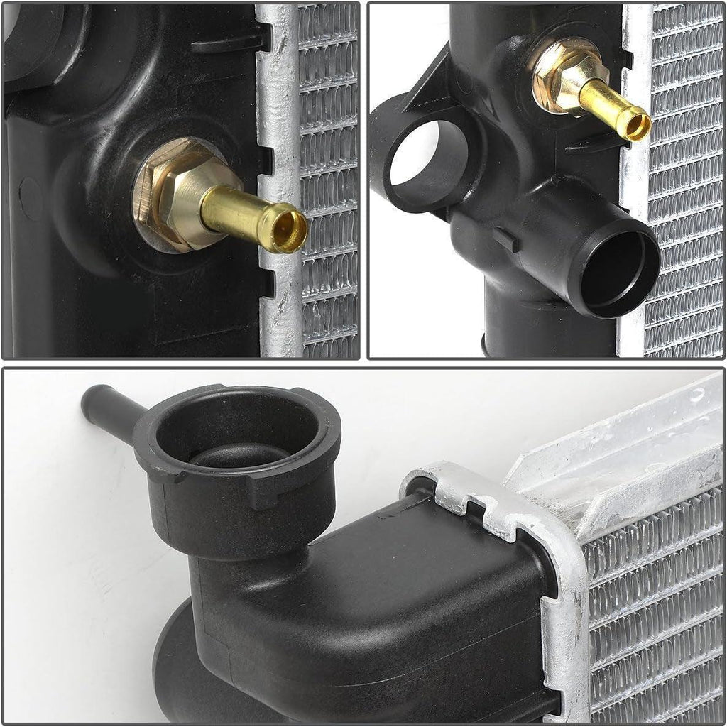 OEM-RA-2802 OE Style Direct Fit Aluminum Cooling Radiator Compatible with 05-15 Tacoma, 25-5/8" W X 21-3/16" H X 1" D, 1-3/8" Inlet, 1-3/8" Outlet