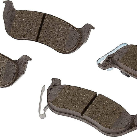 Silver 14D981CH Ceramic Rear Disc Brake Pad Set