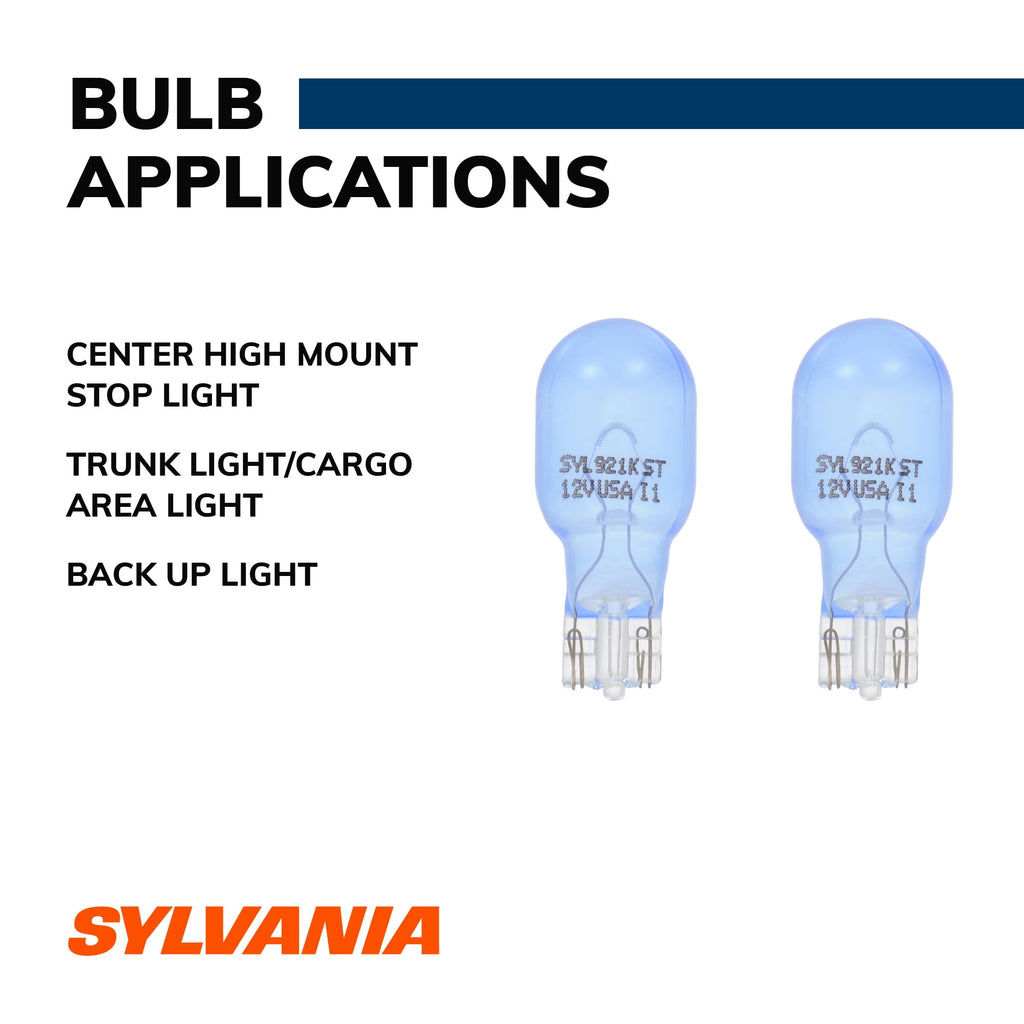 Sylvania 921 SilverStar Mini Bulb, 2 Pack, Compatible with Multiple Cars  921STBP2