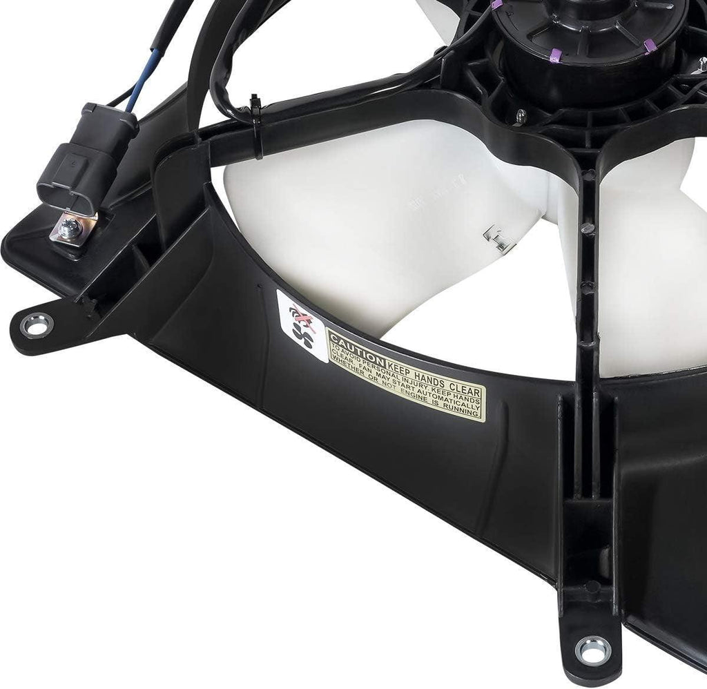 OEM-RF-0178 Factory Style Radiator Cooling Fan Assembly Cooling Efficiency Improved Direct Replacement [Compatible with 1992-1998 Civic],Black