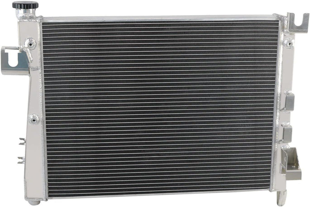 ALLOYWORKS 3 Row Aluminum Radiator+Shroud Fan+Thermostat for 2003-2009 Dodge Ram 1500 2500 3500 L6 V6 V8 V10 3.4L 3.7L 3.8L 3.9L 4.7L 5.7L 5.9L 8.0L 8.3L