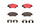Brembo Front Disc Brake Pad Set for Civic, ILX, Fit, Civic Del Sol (P28023N)