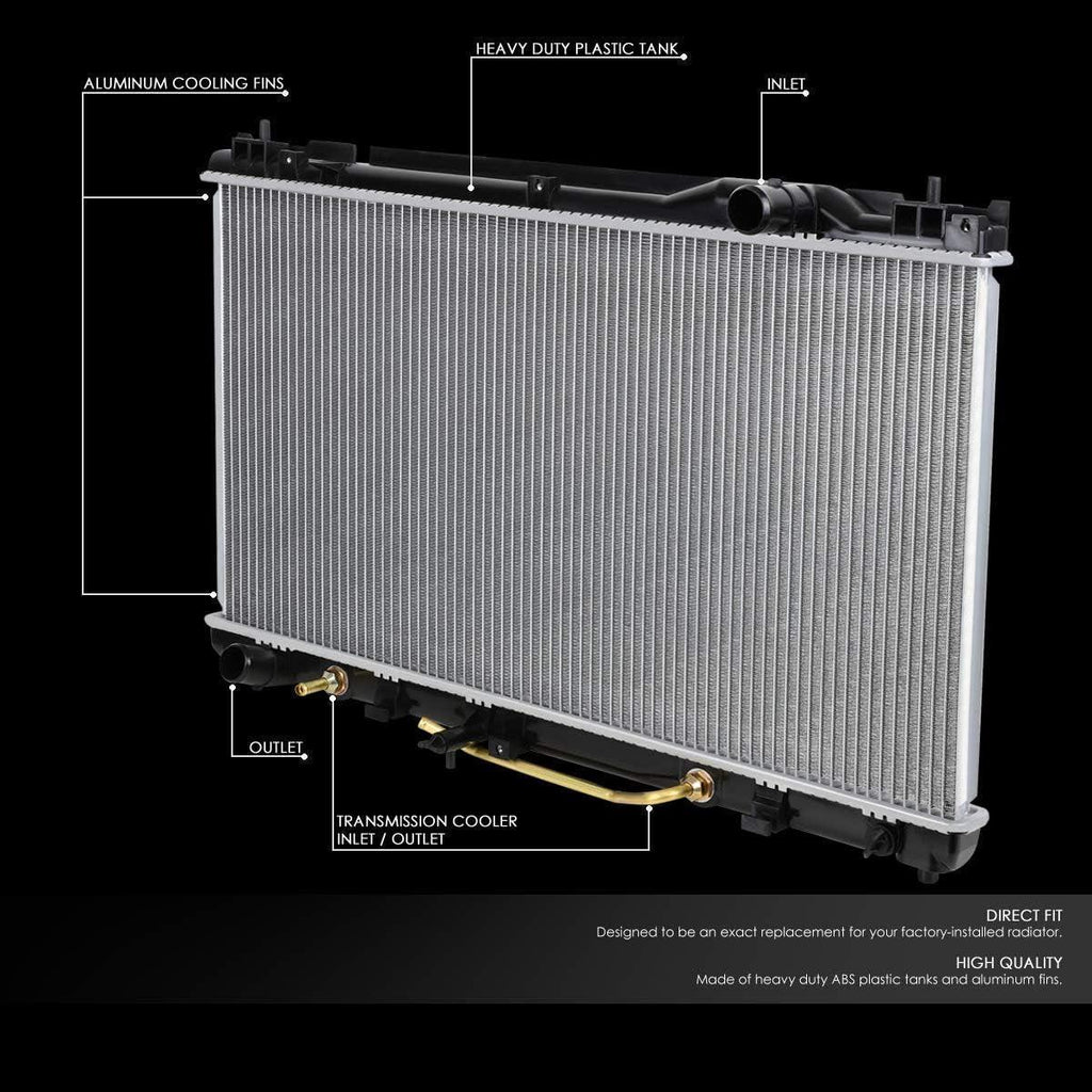 OEM-RA-2435 Aluminum Radiator Compatible with 02-03 ES300/02-08 Solara V6 AT,28-11/16" W X 15-9/16" H X 1" D,1-5/16" Inlet / 1-5/16" Outlet