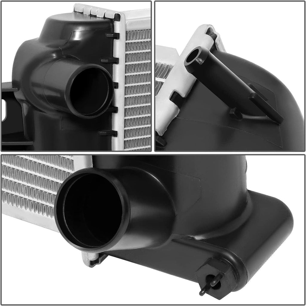 OEM-RA-2510 2-Row Aluminum Core Radiator Compatible with 01-05 Silverado/Sierra 2500 3500,34-1/8" W X 19-7/16" H X 2-3/16" D,1-13/16" Inlet / 1-13/16"Outlet