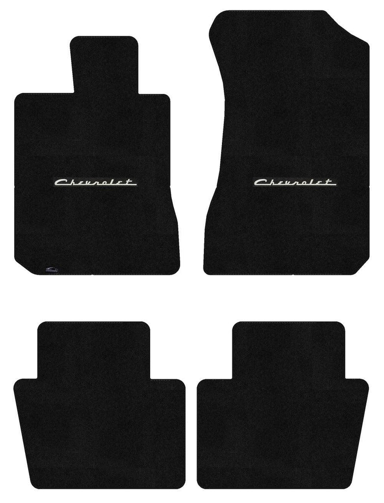 Lloyd Ultimat Front & Rear Mats for '58 Chevy Bel Air W/Silver on Black Chevy