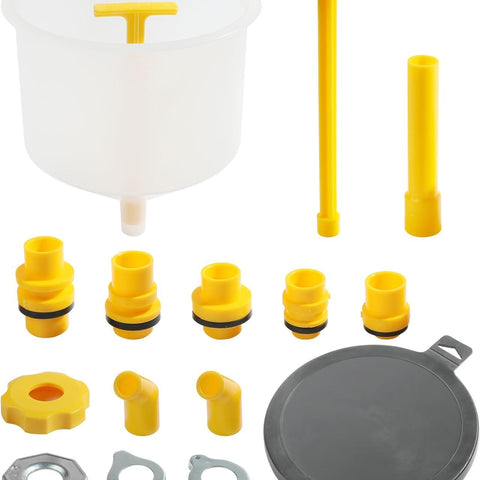 RACOONA Coolant Funnel Kit,Coolant Funnel Radiator Flush Kit,Car Accessories No Spill Coolant Bleeder Kit,Spill Free Radiator Bleeder Funnel Kit,Automotive Antifreeze Bleeder for Universal Vehicles